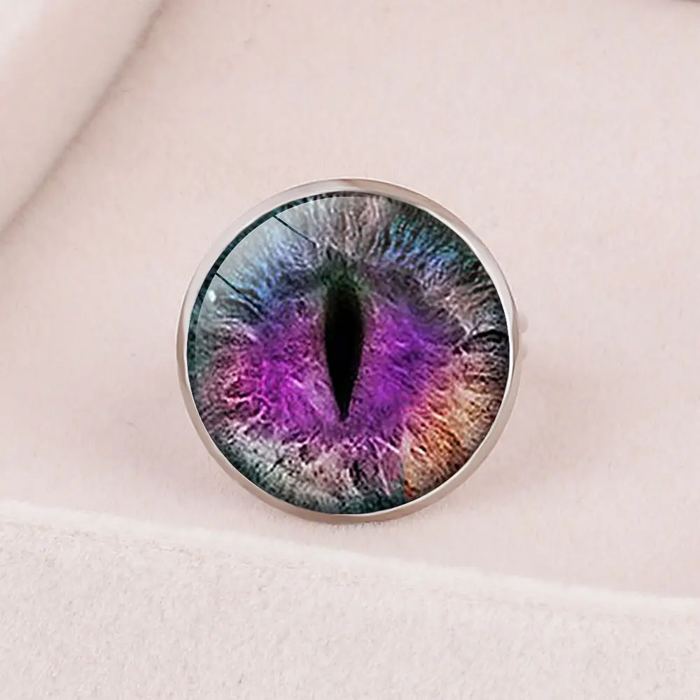 2019 новое популярное стеклянное индивидуальное кольцо треугольные глаза дьявол