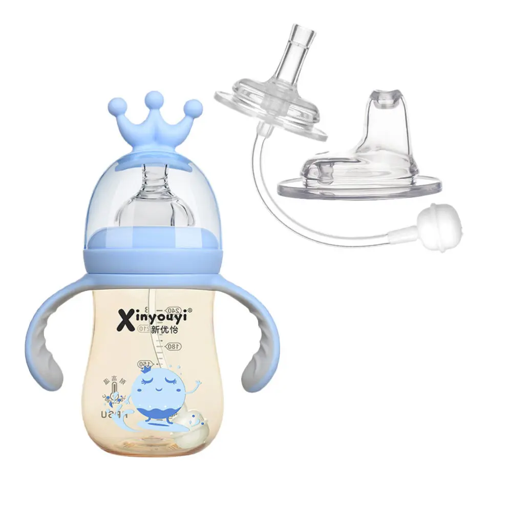 

1pc Multifunctional Baby Feeder Handle Design Baby Nursing Bottle Newborn Bottle