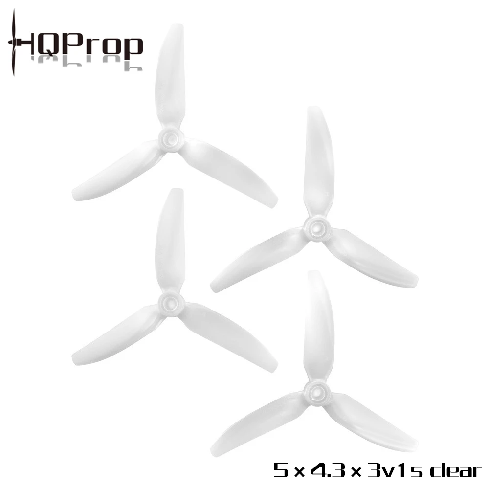 2 пары HQPROP 5X4.3X3V1S 5043 3 лопастной PC пропеллер 5 дюймов для RC FPV Racing Фристайл 4S 6S дроны