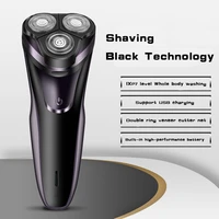 3d floating electric shaving men washable shaver usb rechargeable shaver portable beard trimmer multifunction beard knife