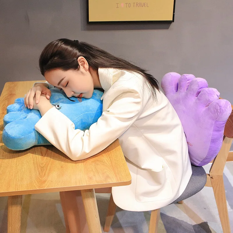 Хит продаж 40 см забавная плюшевая подушка для ног игрушки мягкая мультяшная