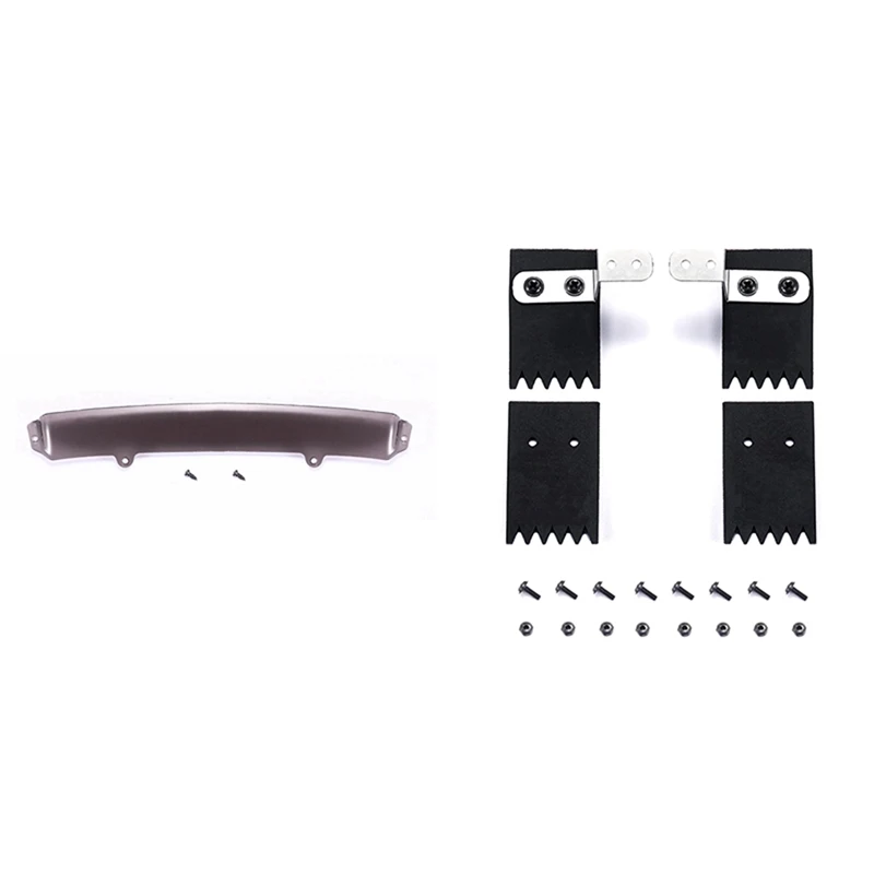 

Rubber Front And Rear Fenders Mud Flaps Accessories With D12 Front Sun Visor Rain Shield Shade Board Decoration