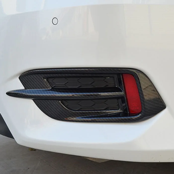 

Car Carbon Fiber Rear Bumper Fog Light Lamp Cover for Honda Civic10Th 2016 2017 2018