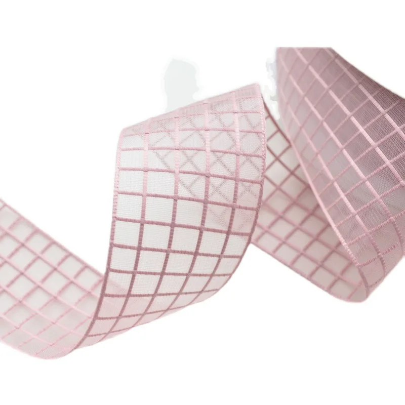 1 метр клетка жесткое кружево ручной работы бант аксессуары для волос DIY 40 мм