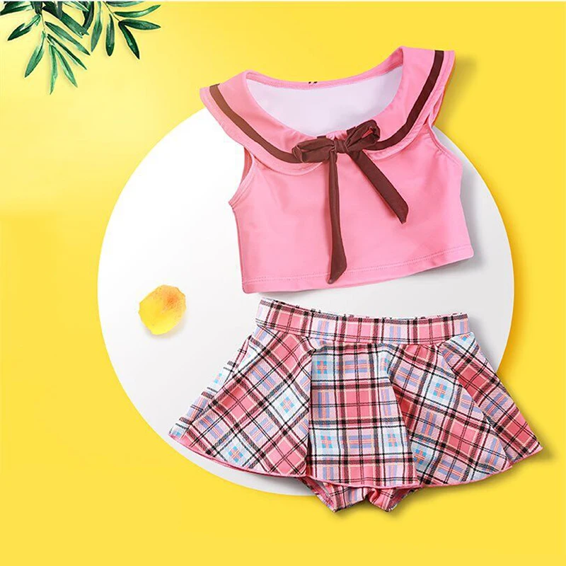

New Bikini Lovely Princess Swimsuit Two Pieces for Girls Swimwear Quick-dry Swimsuit Children Kid Swimming Bathing Suits