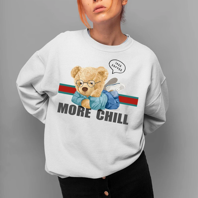 

Креативная модная толстовка с рисунком Мишки Тедди для отдыха зимняя Толстовка большого размера для мужчин и женщин шерстяная Спортивная Т...