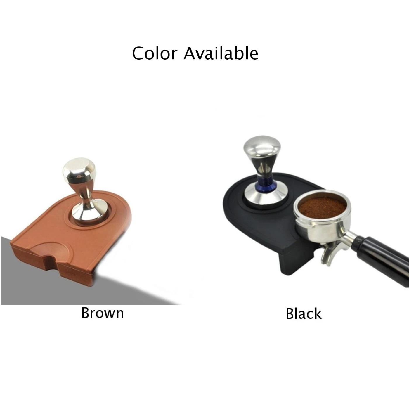 

Silicone Coffee Espresso Latte Art Tamper Mat Silicone Non-Slip Corner Pad Prop