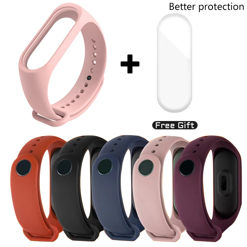 

Ремешок силиконовый сменный для Xiaomi Mi Band 6 5 3 4