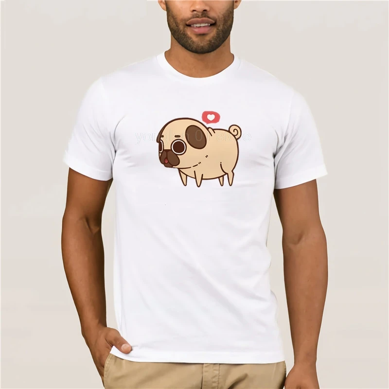 

Fashion T Shirt 100% Cotton puglie heart cyber monday limited t shirts Street Short Sleeve T Shirt