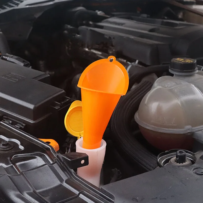 

1 Pcs Funnel Add water funnel Car repair tools Refueling funnel Oil Funnel Oblique funnel Universal funnel