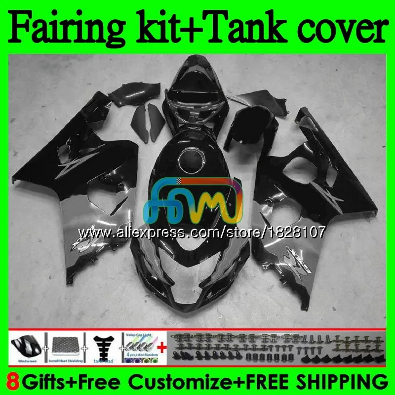 

K4 + емкость для SUZUKI GSX-R600 GSXR 750 600 R600 GSXR-750 94B. 49 GSXR750 600CC 750CC GSXR600 04 05 2004 2005 обтекатель серый черный