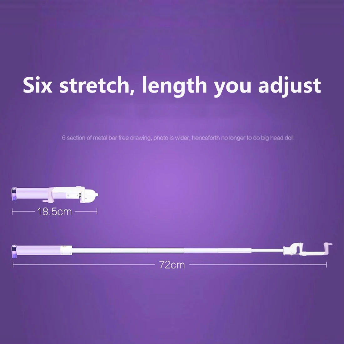 

Mini Selfie Stick With Button Wired Silicone Handle Monopod Universal For iPhone 6 5 Android Samsung Huawei Xiaomi Sticks