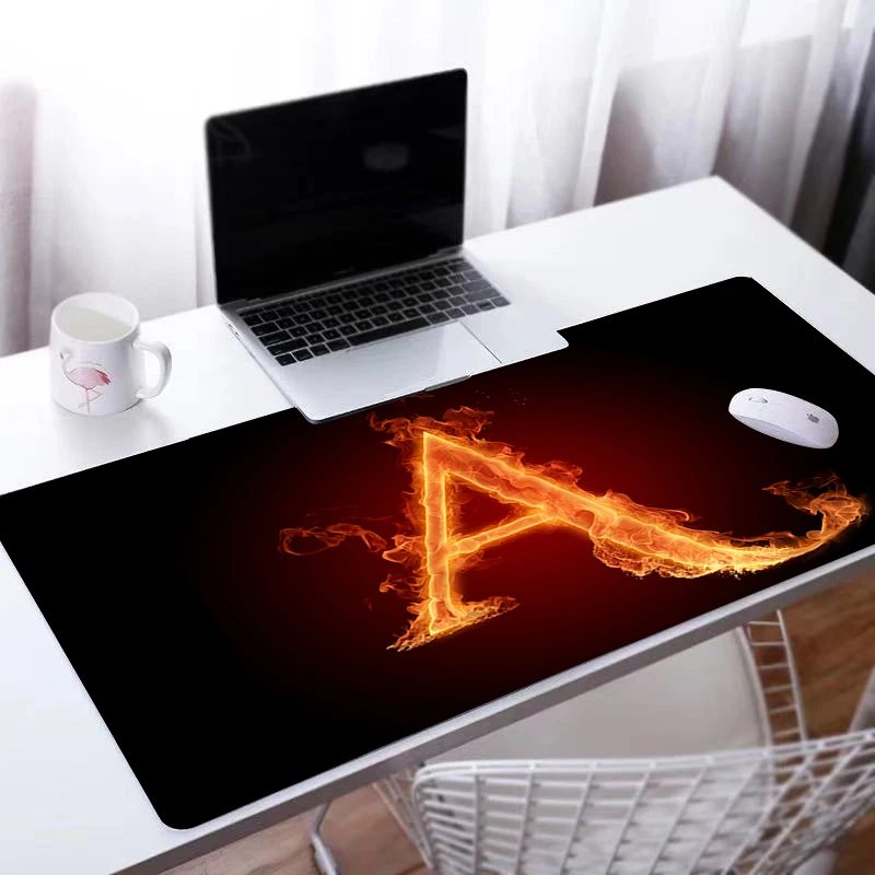 

Mouse pad Design Alphabet mark Cool Computer Laptop Anime Keyboard Mouse Mat Large Mousepad Keyboards Gamers Decoracion Desk Mat