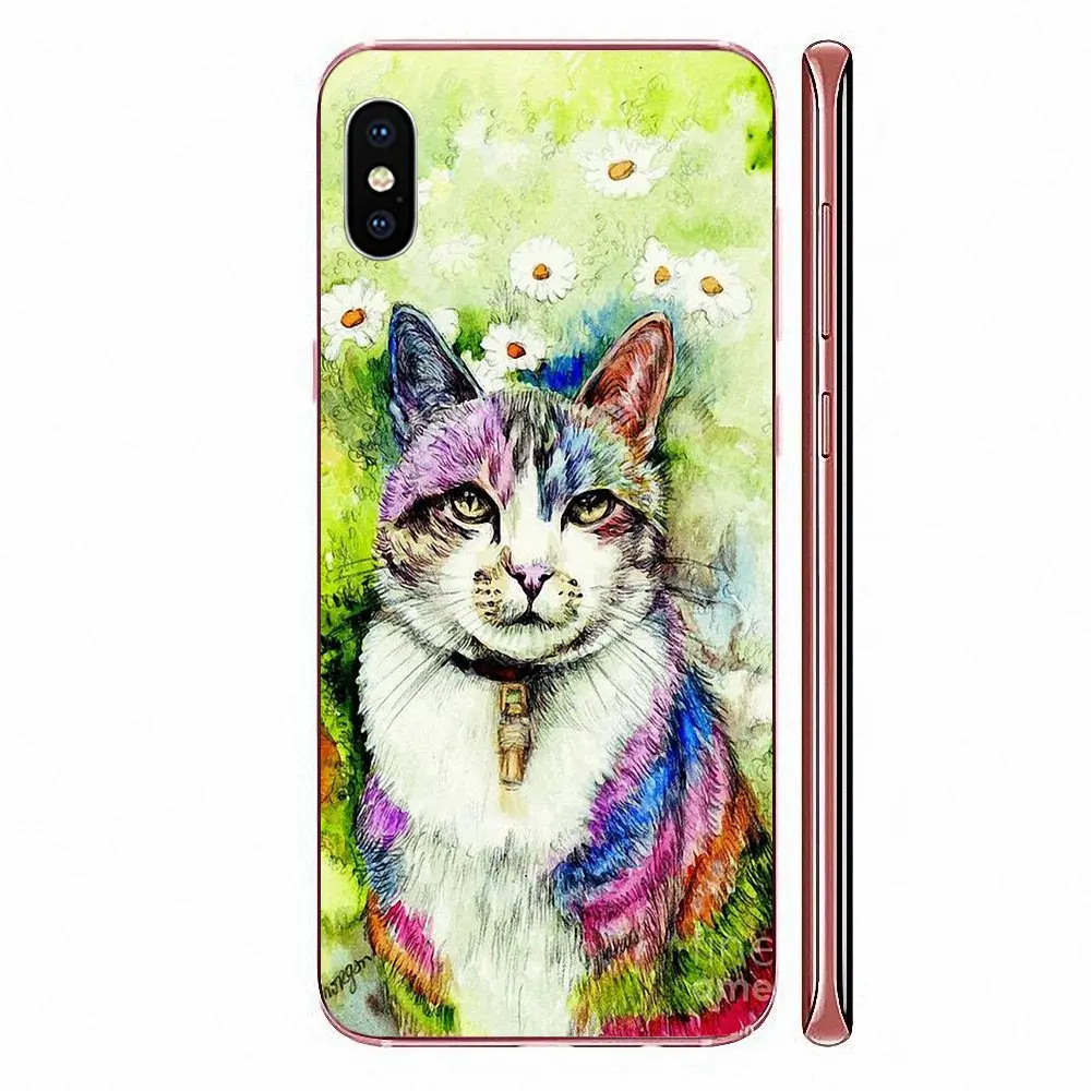 Роскошные Чехлы для мобильных телефонов Xiaomi Redmi 3 3S 4 4A 4X 5 6 6A 7 K20 Note 2 5A Plus Pro Fancy Cat Pop
