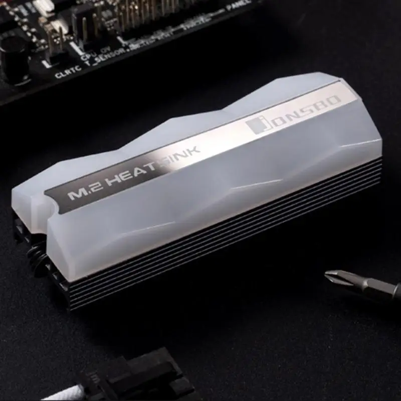 Jonsbo M.2-2 ARGB Lighting M.2 радиатор SSD 5 в 3Pin твердотельный жесткий диск охладитель