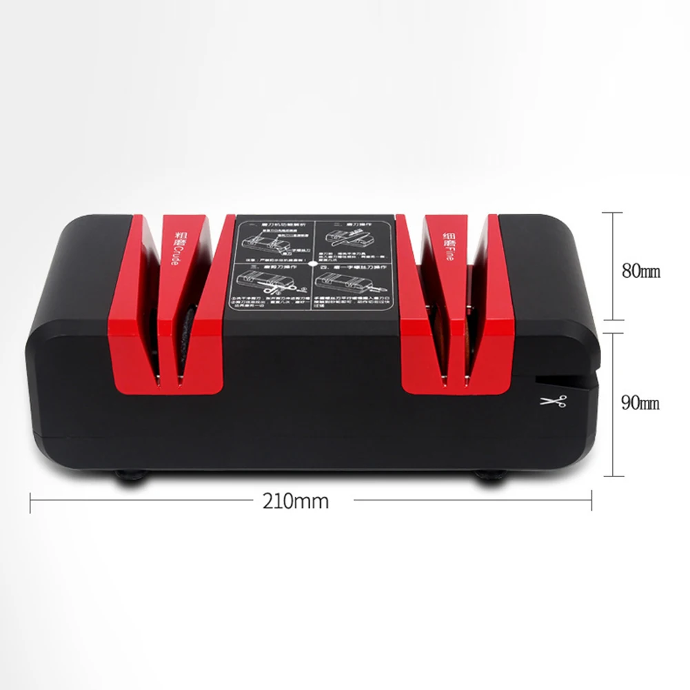 

60W Kitchen Electric Knife Cutter Sharpener Automatic Scissors Grinder EU Automatic Cut Sharpeners