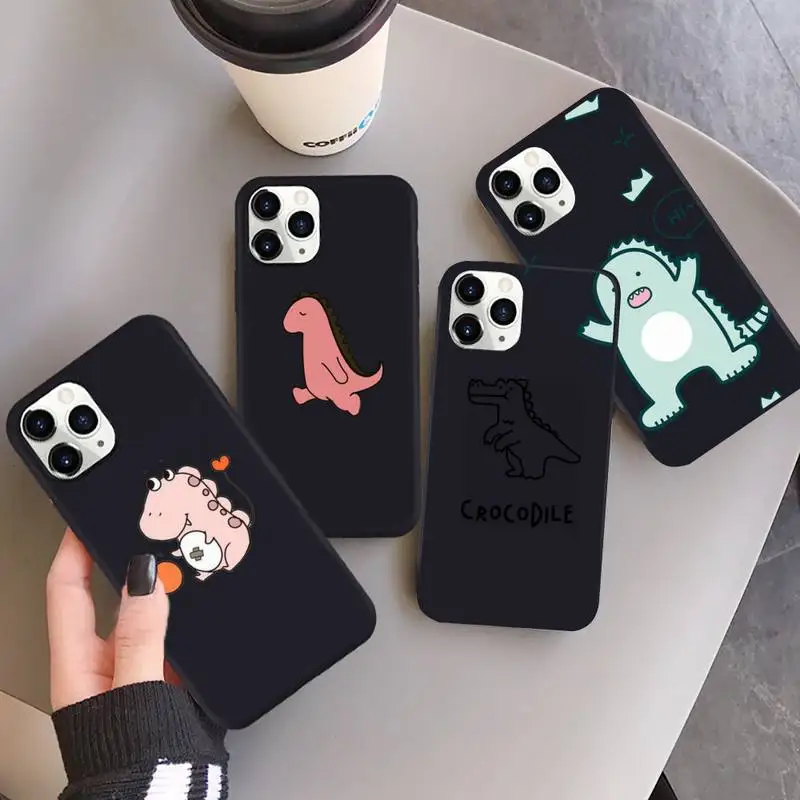 

Creative cute dinosaur Phone Case for iPhone 13 12 11 mini pro XS MAX 8 7 6 6S Plus X SE 2020 XR