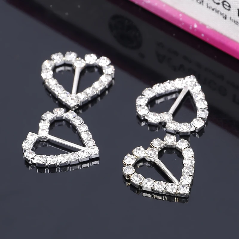 Новинка 100 года слайдеры в виде сердца стразы пряжки для сумок прозрачная