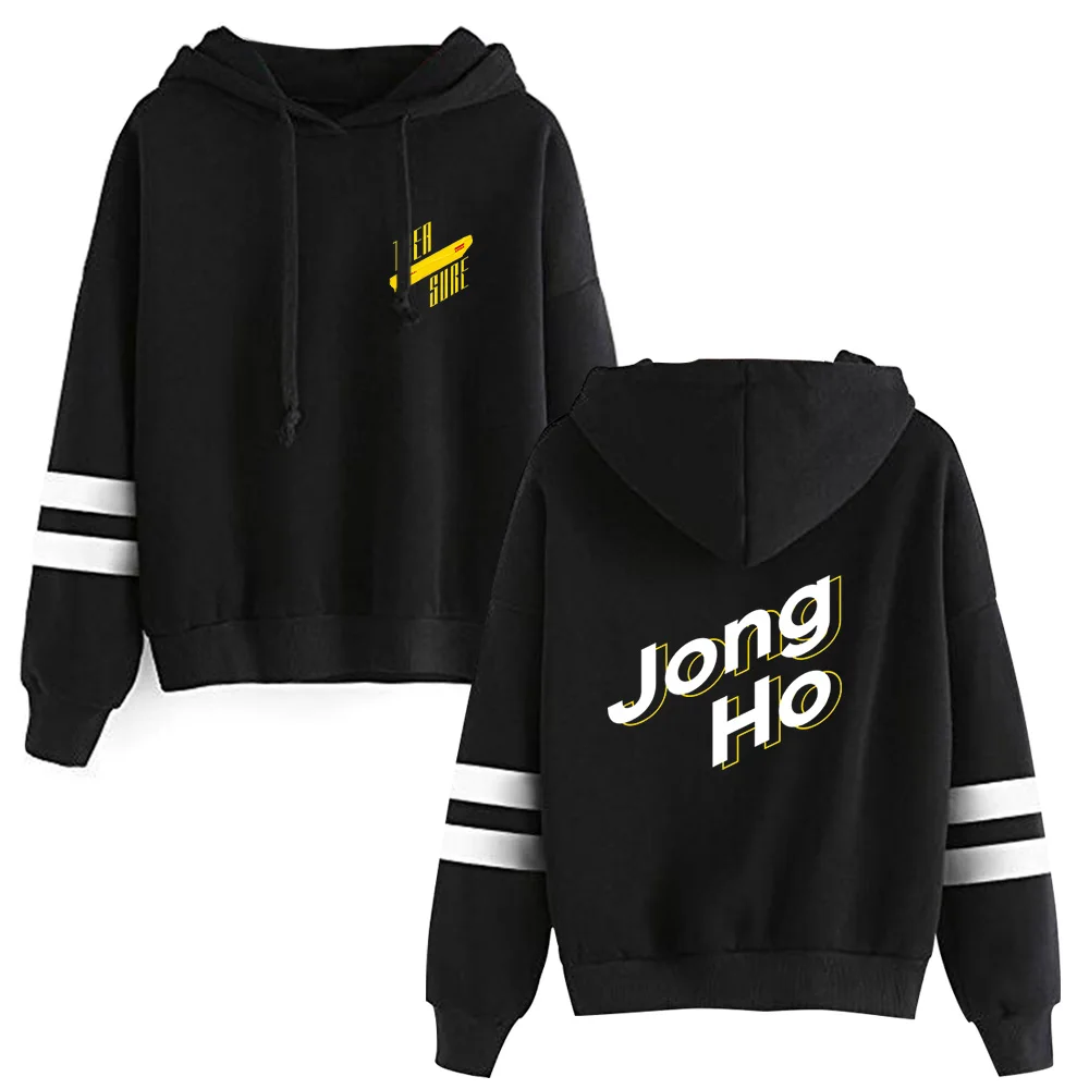 

Men Hoodies Sweatshirts ATEEZ printed letter Jong HO Print Headwear Hoodie Hip Hop Stranger Things Streetwear Clothing Us size