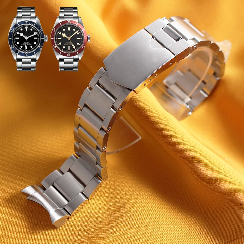 

Men Watch Band Strap for Tudor Solid Stainless Steel Bracelet 22mm Strap