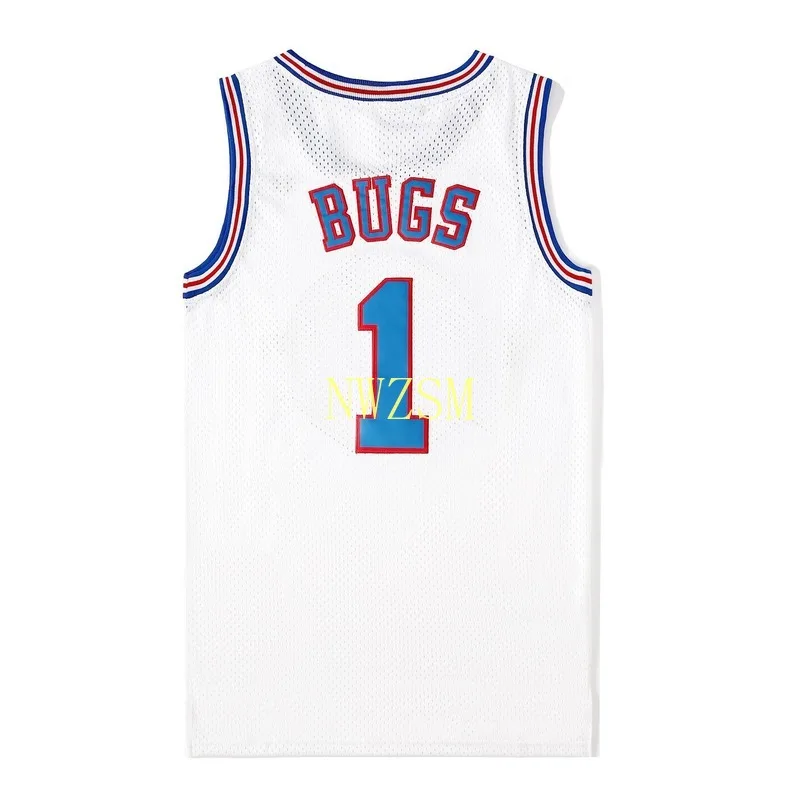 movie cosplay costumes space jam 23 jd 1 bugs 10 lola 22 murray bunny basketball jersey stitched number free global shipping