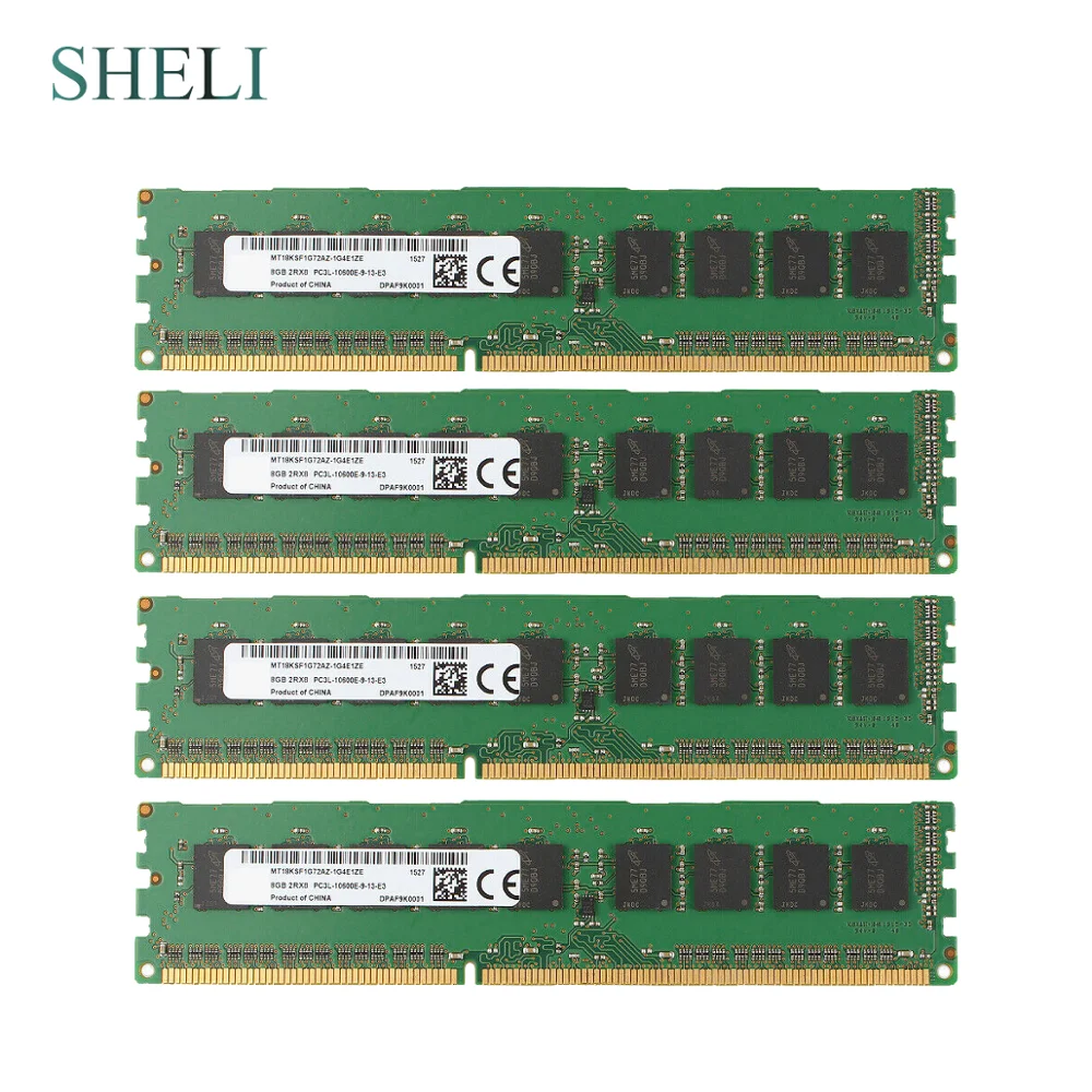 SHELI 4GB/8GB 2Rx8 PC3L 10600E/12800E DDR3 1333Mhz/1600Mhz 240Pin ECC Серверная Память DIMM RAM|Оперативная память| |