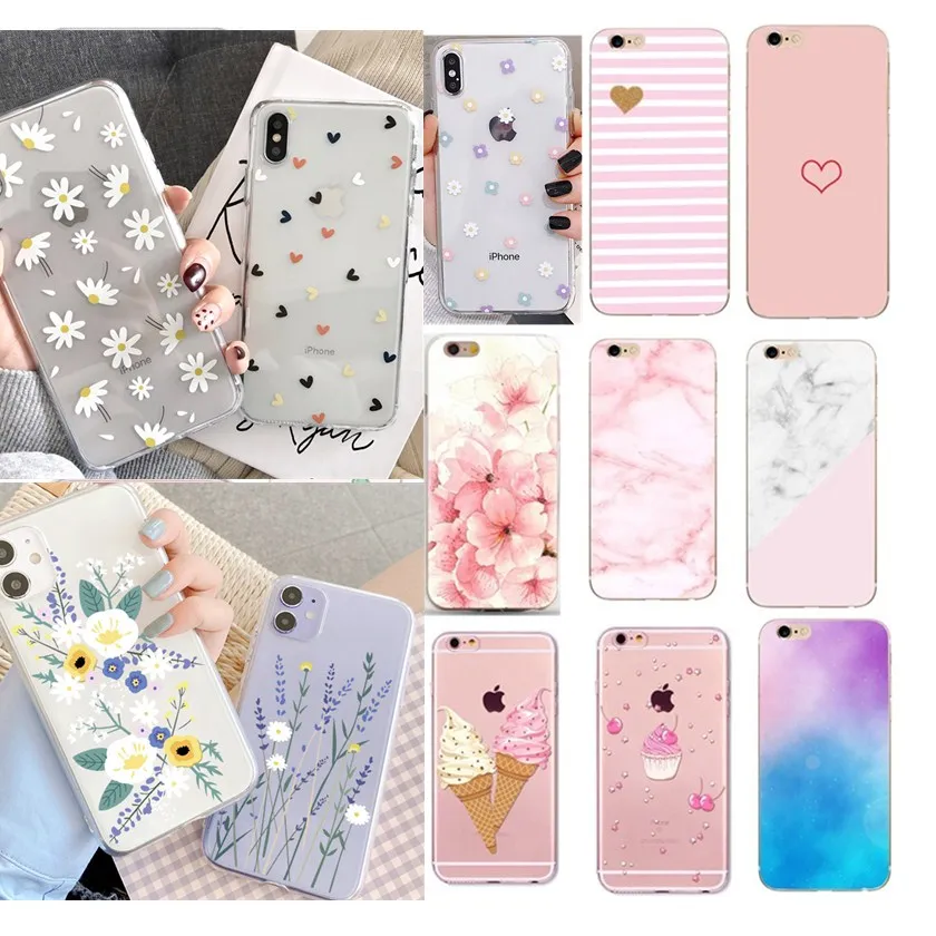 Чехол для capinha para iphone 6 s S силиконовый чехол 7 Iphone8 X XS 8 Plus 7Plus 5 5S SE Аксессуары