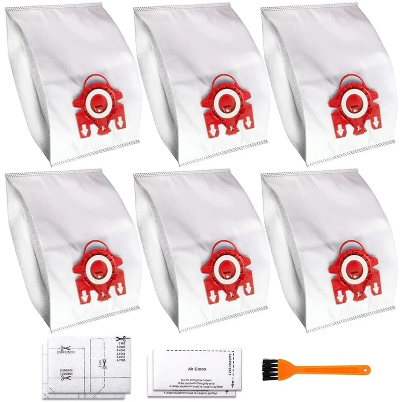 

Hot 6 PCS Replacement Compatible AirClean 3D Efficiency Dust Bag for Miele FJM Vacuum Cleaner Replaces Part 10123220