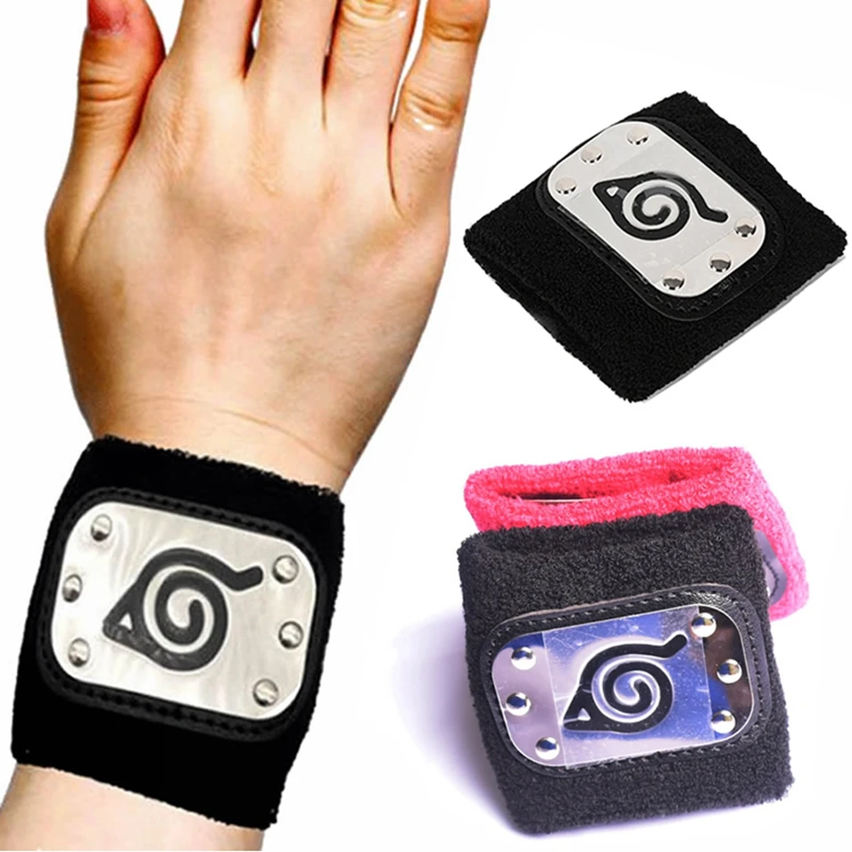 

Anime Naruto Hatake Kakashi Uzumaki Wristband Konoha Action Figures NARUTO Cosplay Accessories Guard Props Kids Toys Cool Gift