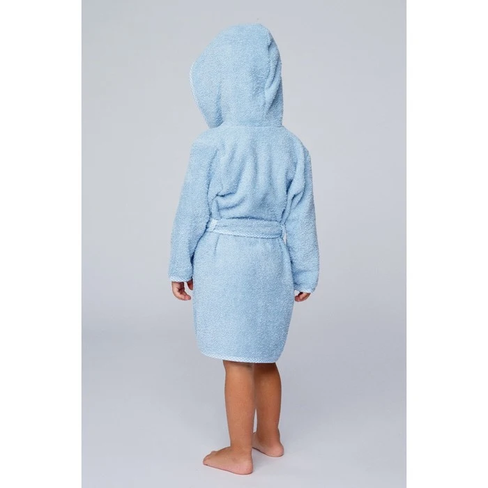 Халат махровый для мальчика рост 104-110 см цвет голубой К07 1770072 | Мать и ребенок
