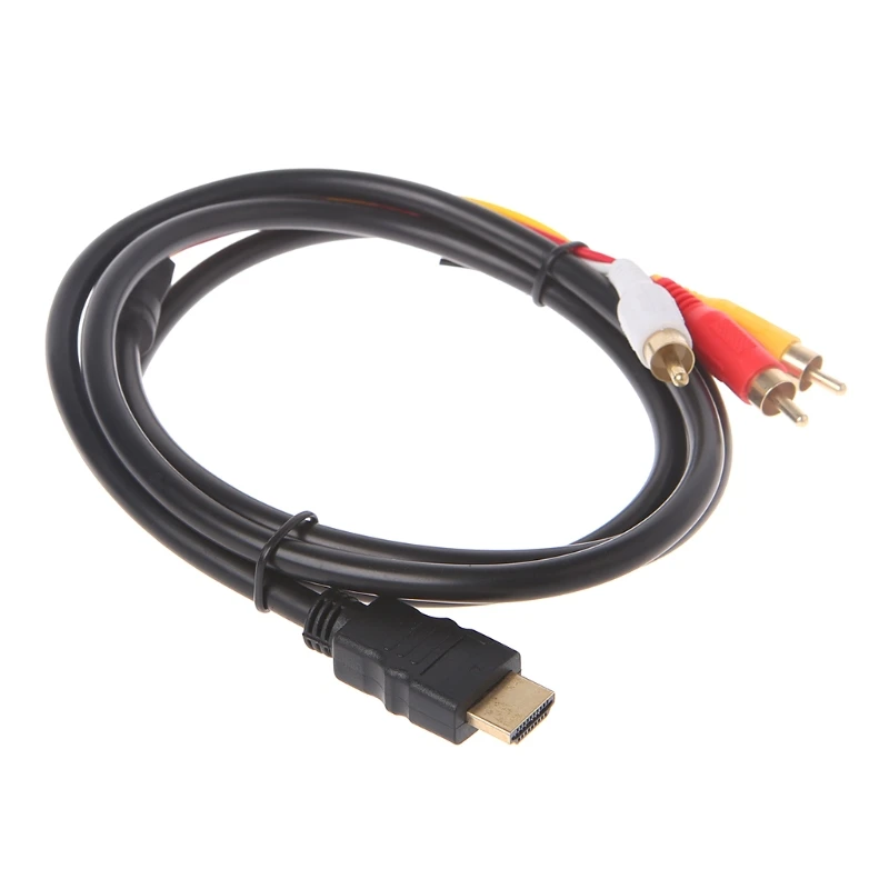HDMI адаптер кабель HD TV в 3RCA конвертер Аудио Видео Компонент AV ТВ проектор|Кабели