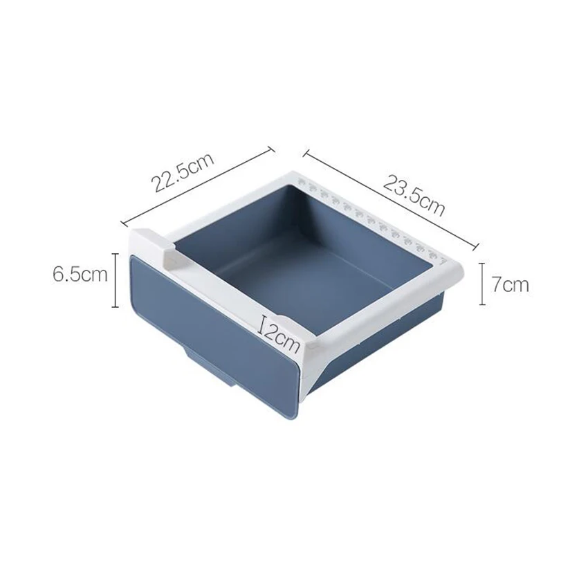 

Kitchen Hanging Storage Drawer Punch-free Hidden Storage Box Under Table Self-adhesive Kitchen Fork Spoon Organizer Home Drawer