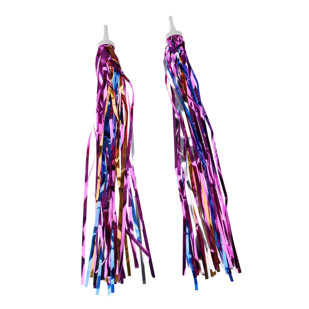 

Kids Bike Handlebar Streamers Multi Color Classic Traditional Retro Tassels