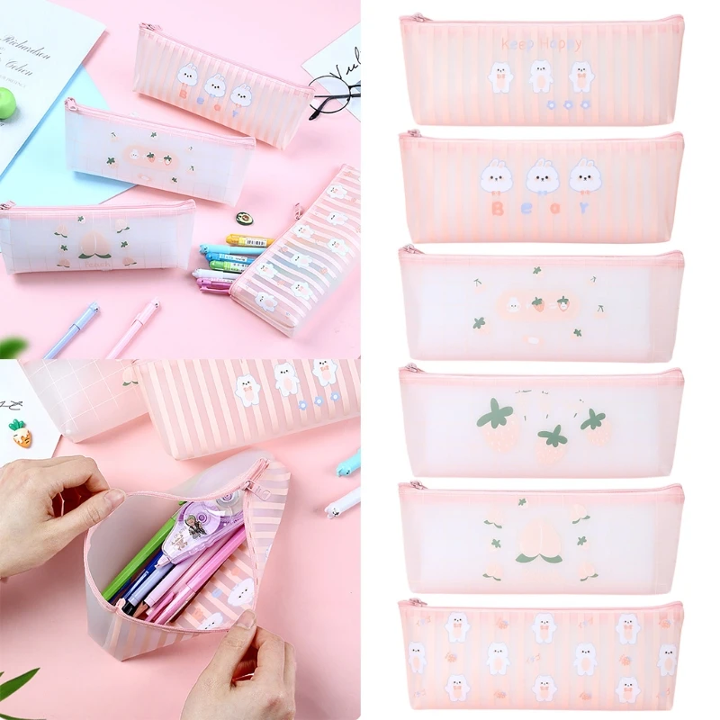 Чехол для карандашей большой емкости водонепроницаемый мягкий пенал из