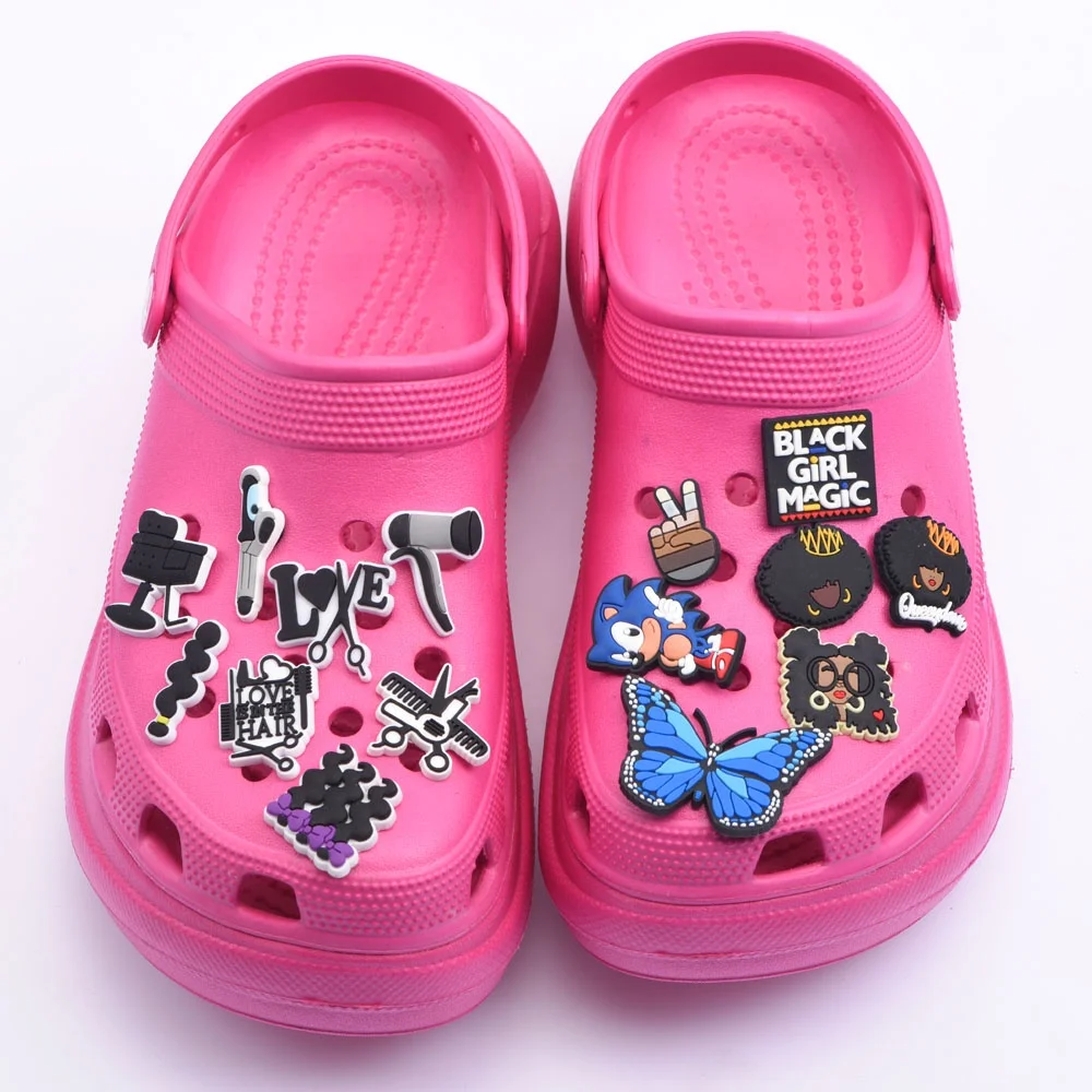 

Shoes Charms Designer Custom New Leaves Soft PVC Cartoon Croc Shoe Accessories