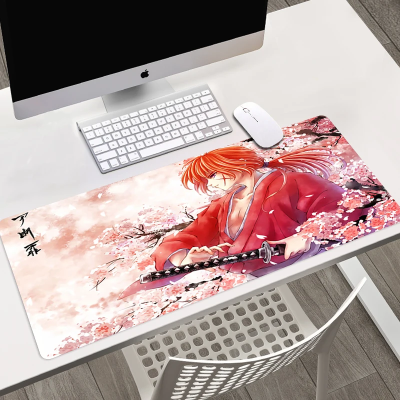 

Rurouni Kenshin Natural Rubber Gaming mousepad Desk Mat Gaming Mouse Pad Large Keyboard Deak Mat 700x300mm for overwatch/cs go