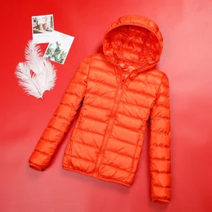 Пуховик женский зимний, ульсветильник, на размера плюс белом утином пуху, с капюшоном, 4XL, теплая парка, весна 90%