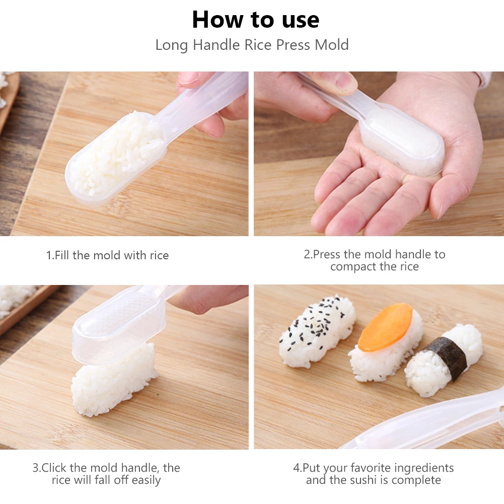 

Sushi Maker Equipment Kit Multifunctional Laver Rice Roll Japanese Roll Sushi Mold Accessories Kimbap Maker Bento Cook Tools