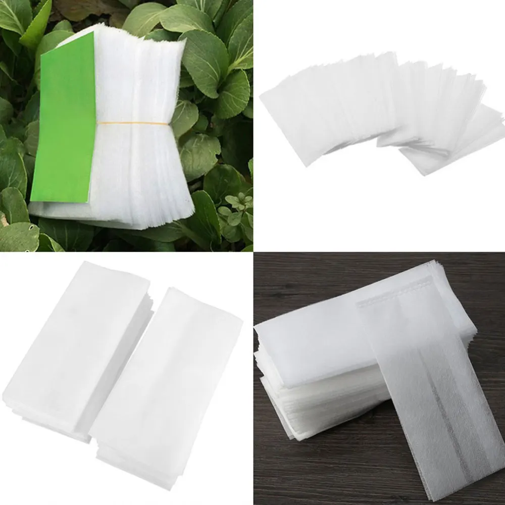 

400PCS Non-woven Bag Degradable Cup Thickened Container Biodegradable Non-woven Bags Breatha