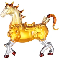 novelty animal the zodiac horse shaped style home bar whiskey decanter for wine vodka brandy tequila champagne set 33 81 oz