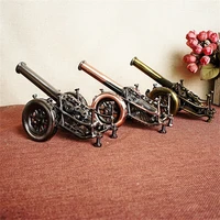 antique weapon decoration door shaped mortar cannon pure hand retro iron art small steel cannon model p003