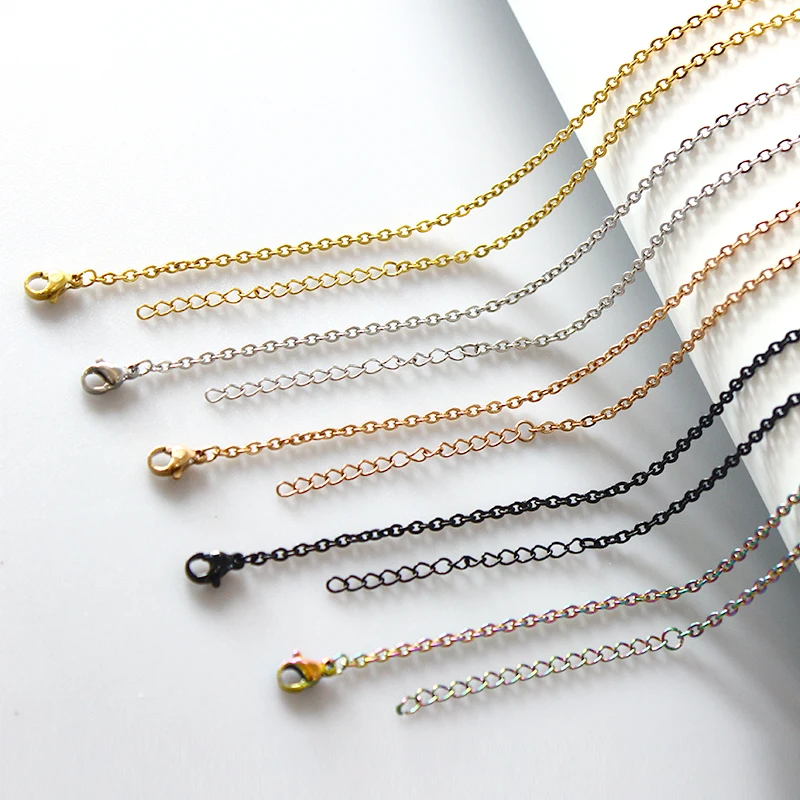 Ожерелье-чокер с крестом ожерелье-цепочка из нержавеющей стали для женщин