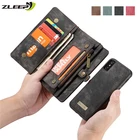 Роскошный Магнитный съемный чехол для iPhone 12 13 Mini 11 Pro XS Max XR X 7 8 6 6s Plus SE 2020, кожаный кошелек, чехол для телефона с картой