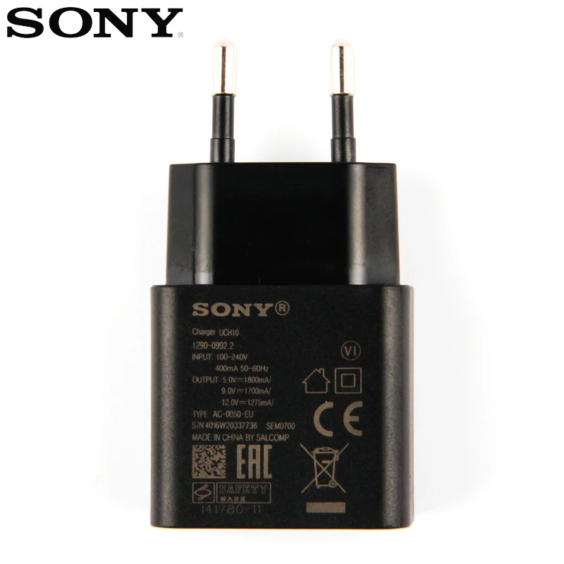 Адаптер для быстрой зарядки UCH10 Sony Xperia E5 C5 Ultra Z5 Premium J5 Compact XA XZ Pro PY7 21831A|Зарядные