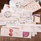 Многоразовые бумажные открытки в стиле ретро, 30 шт., для рукоделия, в виде визиток, для украшения подарков, скрапбукинга, сделай сам