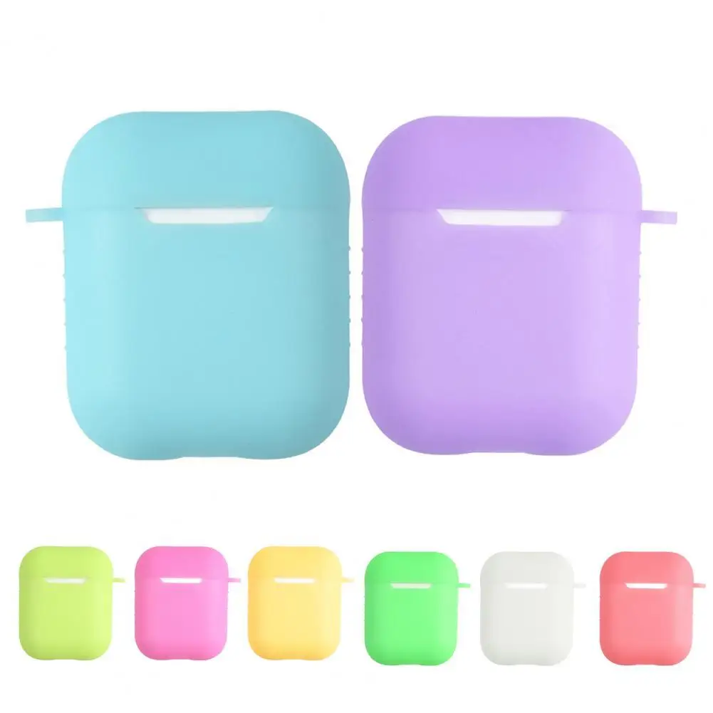 

Suitable for Apple airpods protective sleeve 1/2 generation general Bluetooth headset silicone protective shell thin luminous