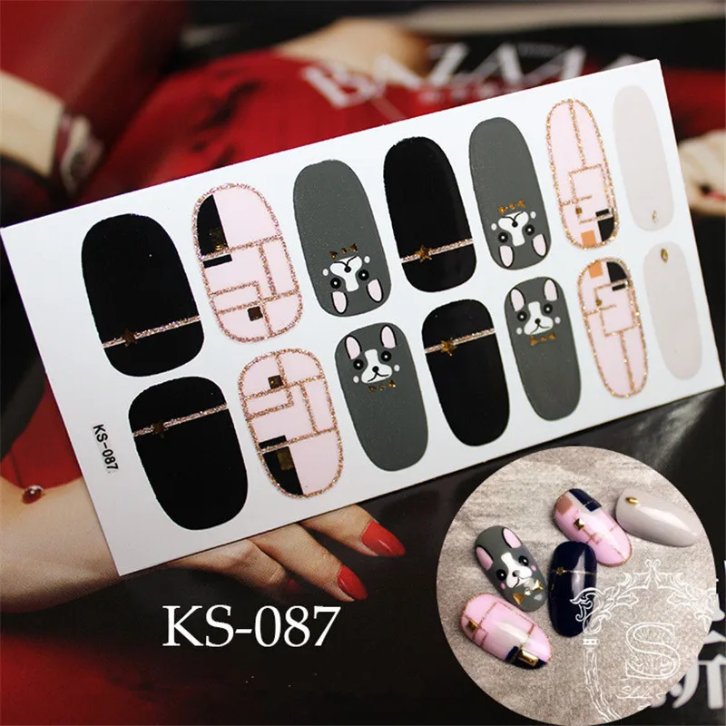 14 подсказок/лист стикеры 3D на ногти Nail Art маникюрный Водные Переводные картинки