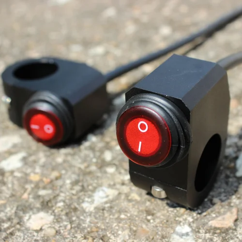 Алюминиевый сплав 16A 22 24 мм мотоциклетные водонепроницаемые переключатели для