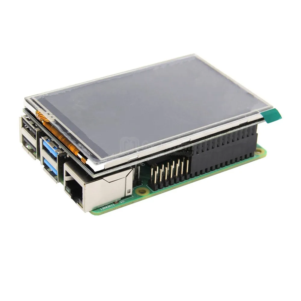 Raspberry Pi 4 Модель B 3 5 дюйма 480x320 TFT сенсорный экран с ABS чехол ЖК-дисплей Max 50fps |