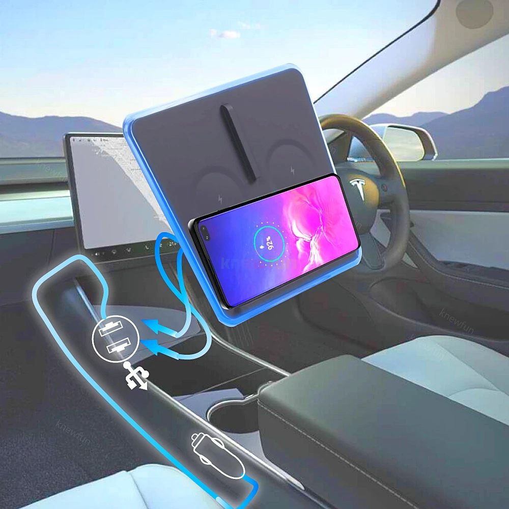 Мобильный телефон Беспроводное зарядное устройство 3 катушки модель